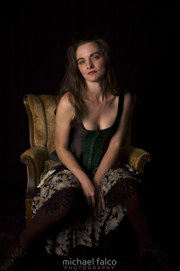 Female model photo shoot of  Ora Fireflyz Hill in Haunted Hotel