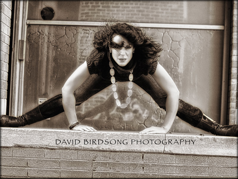Female model photo shoot of Kirsten Anderson by David Birdsong  in Pontiac, Michigan, makeup by Dipstick Deedz by MeMi