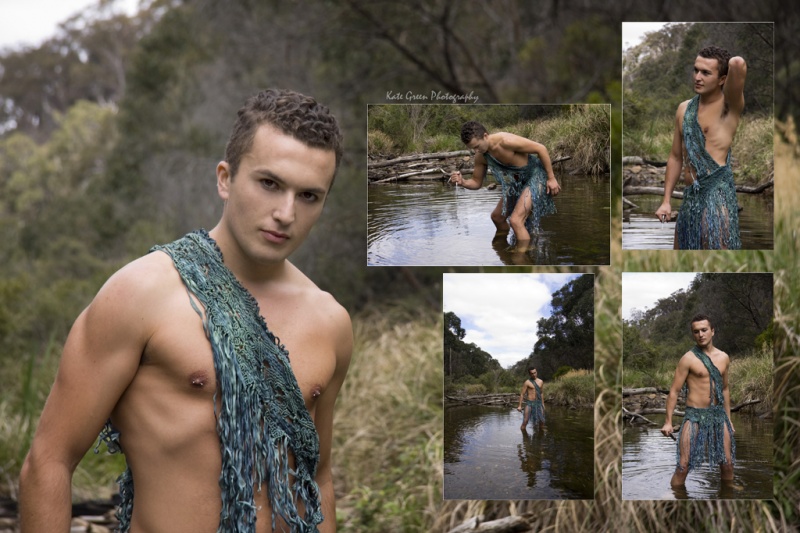 Female and Male model photo shoot of Kate Green and Kevo8 in Lerderderg Gorge, Victoria