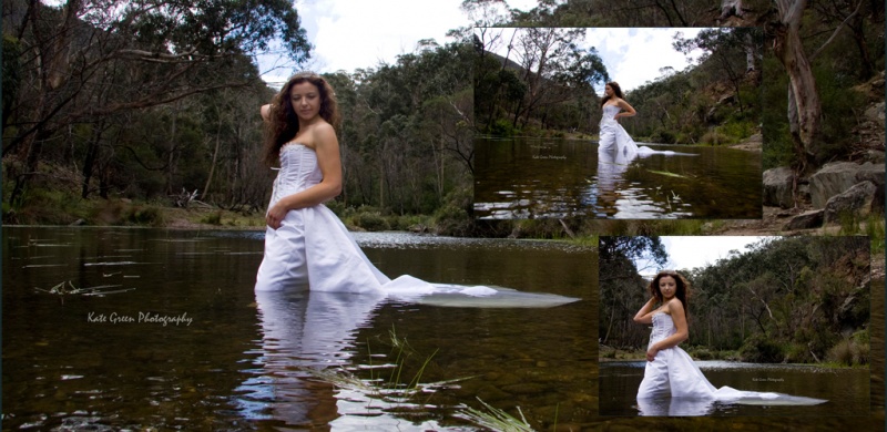 Female model photo shoot of Kate Green in Lerderderg Gorge, Victoria