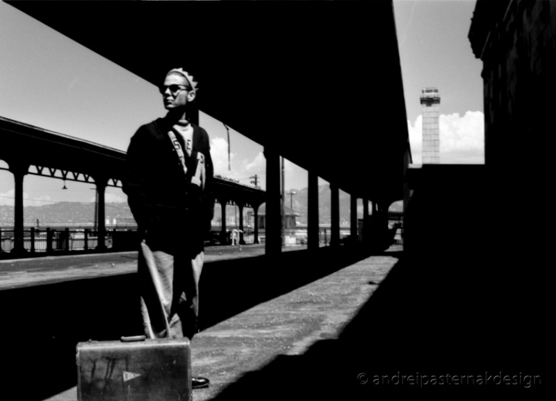 Male model photo shoot of Andrei Pasternak in Old Oakland Train Depot - Oakland, CA