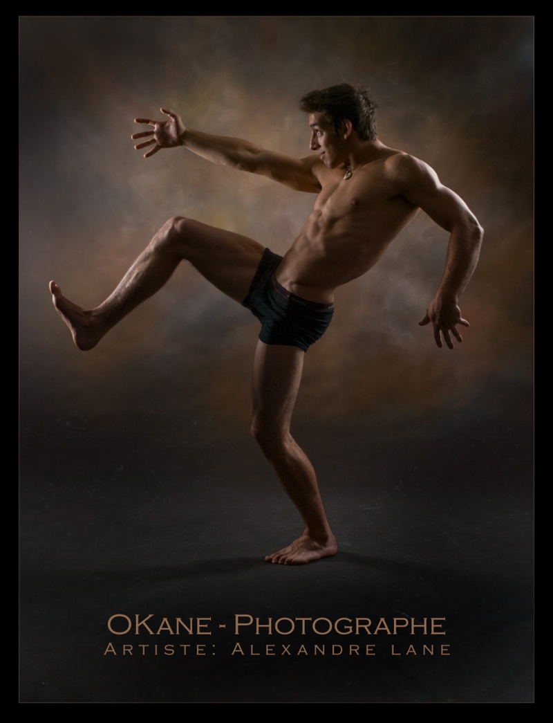 Male model photo shoot of Cirque Photo in Montreal studio