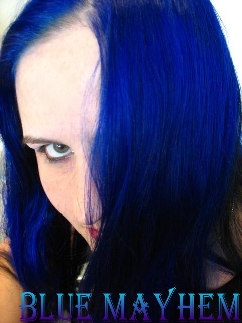Female model photo shoot of Blue Mayhem