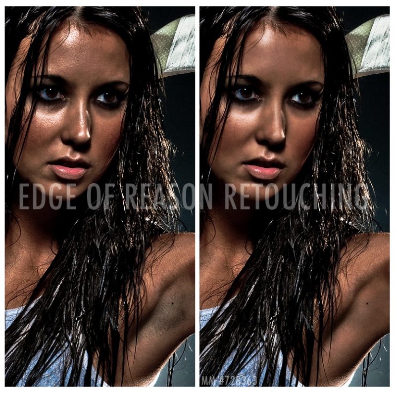 Female model photo shoot of EdgeofReason Retouching by KyleJohnson, makeup by Stacey Myers