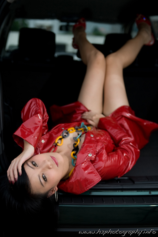 Female model photo shoot of Lady Nadya Anette by H2 Photography in Chevrolet Showroom West Jakarta