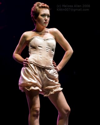 Female model photo shoot of Teresa Carbone in Soldier Rock Fashion Show 2008