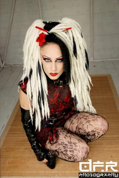 Female model photo shoot of Hair From Hell and AndromedaX
