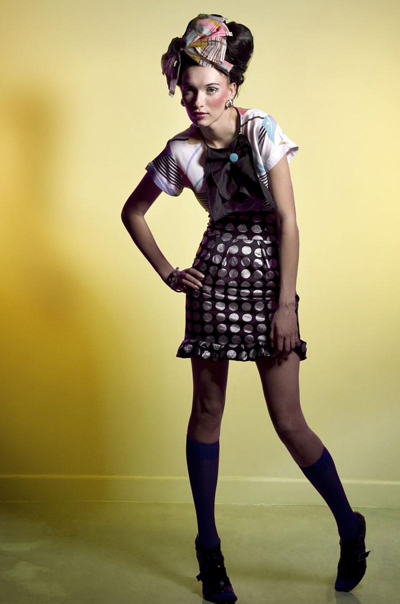 Female model photo shoot of Polina O by Martha Galvan, wardrobe styled by _ton_, makeup by Monika Monroe