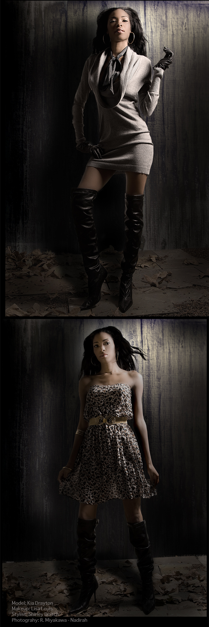 Male and Female model photo shoot of Miyakawa Photography and Kia_Drayton by Nadirah B in E114 Studios, makeup by Lisa Louis Makeup