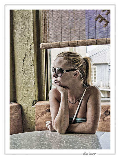 Male model photo shoot of swordfishtrombone in cafe in Jerome, AZ