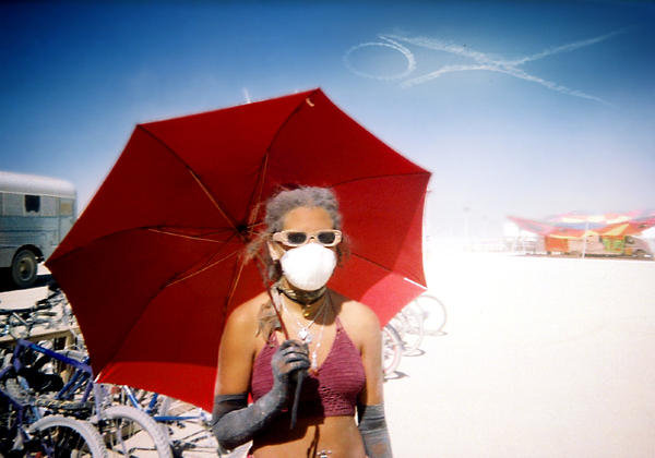 Female model photo shoot of Souly in Burning Man