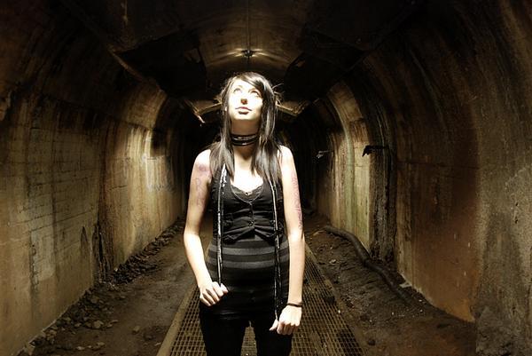 Female model photo shoot of Keri Bailey in Sloss Furnace: Birmingham, AL