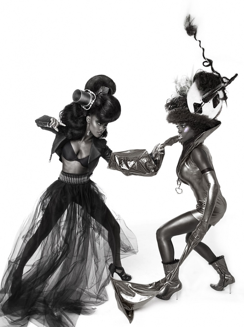 Female model photo shoot of Naija Nne and Kierstin Alexandria by WillSpringfield in Los Angeles, wardrobe styled by Marc Littlejohn