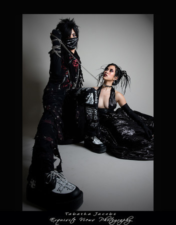 Male and Female model photo shoot of Jin kurai and Cordial Lee by ___Tabatha___, makeup by Cordial Lee MUA