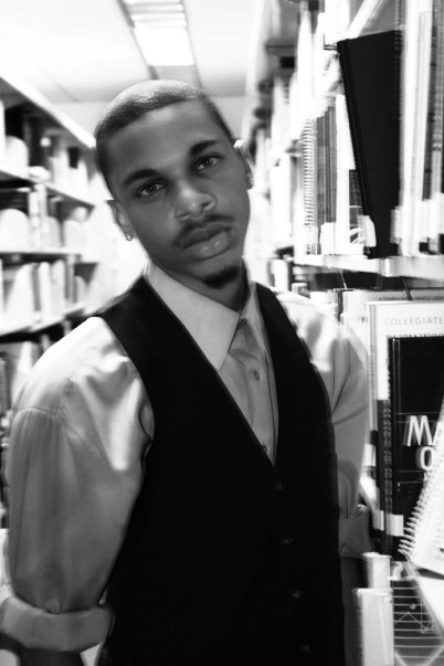 Male model photo shoot of Drew A Jenkins in Library