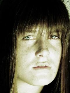 Female model photo shoot of Alexis Elan in Home, hair styled by Wacker