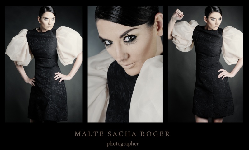 Male and Female model photo shoot of Malte Sacha Roger  and K Y L I E  in Studio, makeup by Makeup by LSha