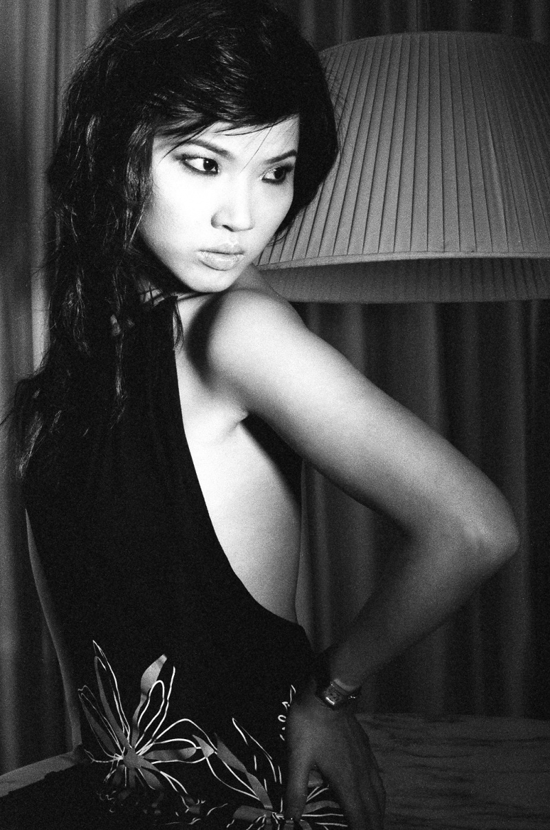 Female model photo shoot of Melody Zhong by Chris Luk