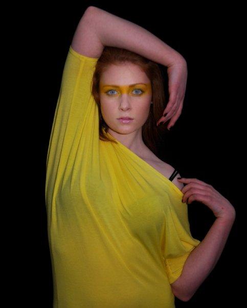 Female model photo shoot of Catherine Binette by Stephanie Soulard, makeup by Emilie St Pierre
