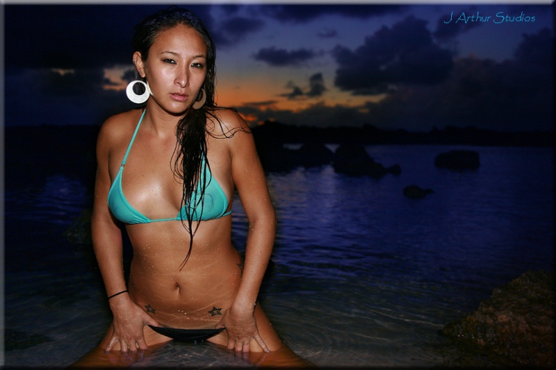 Female model photo shoot of R Manalani by J Arthur Studios in Sharks Cove, North Shore