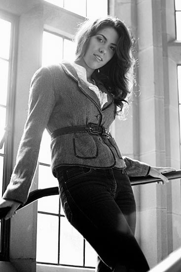 Female model photo shoot of SoniaLipski in University of Sydney