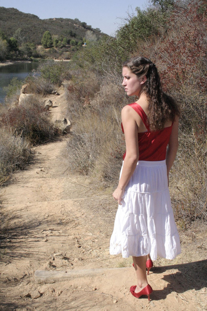 Female model photo shoot of Aurora Danae in Dixon Lake, California