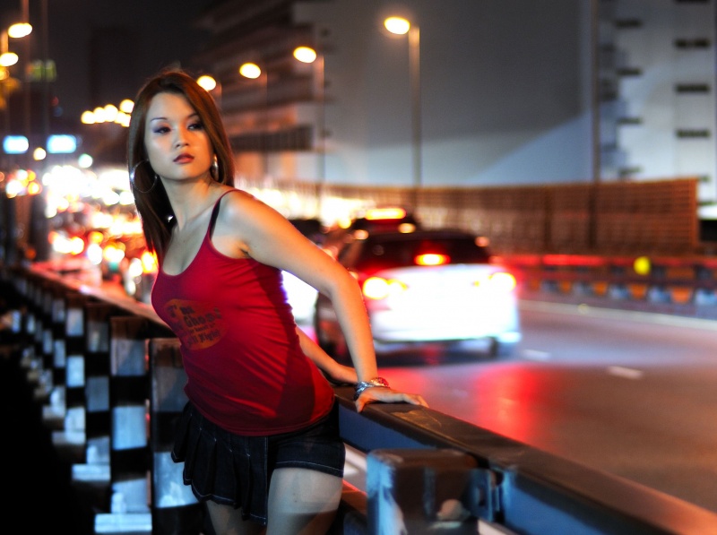 Male and Female model photo shoot of yehia and Aisika Mai in Rama bridge, Bangkok Thailand 