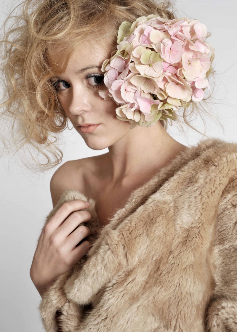 Female model photo shoot of Karmel Make Up Art and Elle LB by Marta Literska 