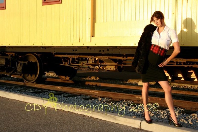 Female model photo shoot of CaseyMoss in Train Station, Oceano