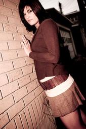 Female model photo shoot of blakcherri in Allentown PA,alleyway