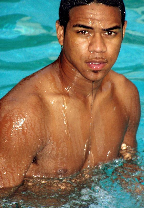 Male model photo shoot of KIAPM in Makaha, Hawaii (Pool)