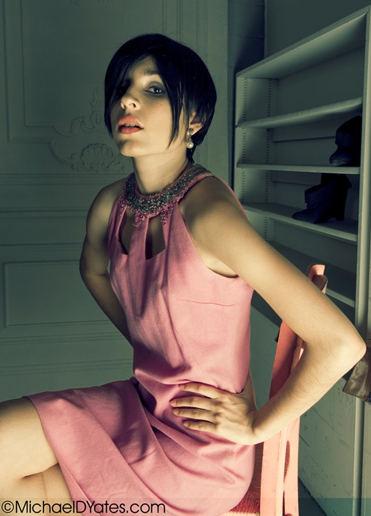 Female model photo shoot of Jennyfer Mariposa by MichaelYatesPhotography in Brooks studio