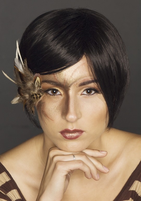 Female model photo shoot of Jennyfer Mariposa by Fidel Michel in Brooks studio