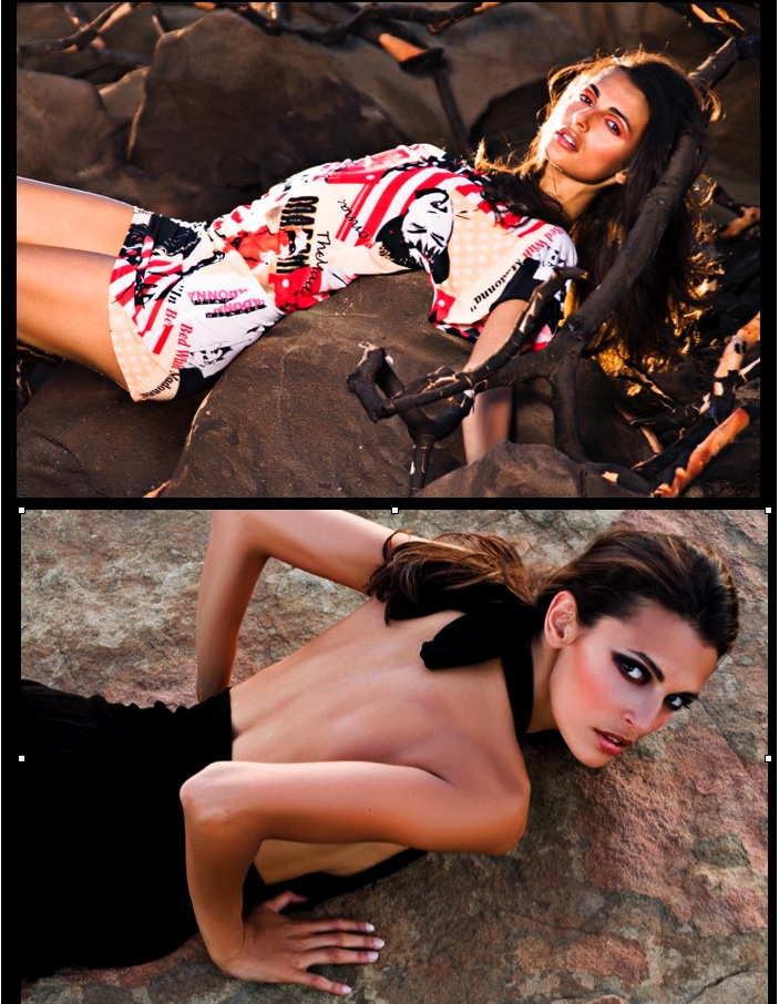 Female model photo shoot of los angeles makeup and Houda by Angel Afterlife, clothing designed by I am Tai Collins
