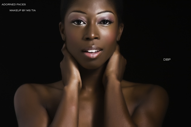 Female model photo shoot of Nekya The Model by daryl brown photography in Arlington, VA, makeup by Adorned Faces