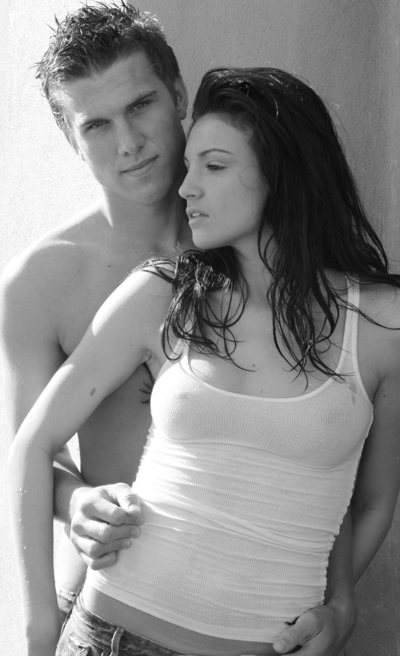 Female and Male model photo shoot of Christina Heitman and Ashton T by Chelsea Farkasovsky