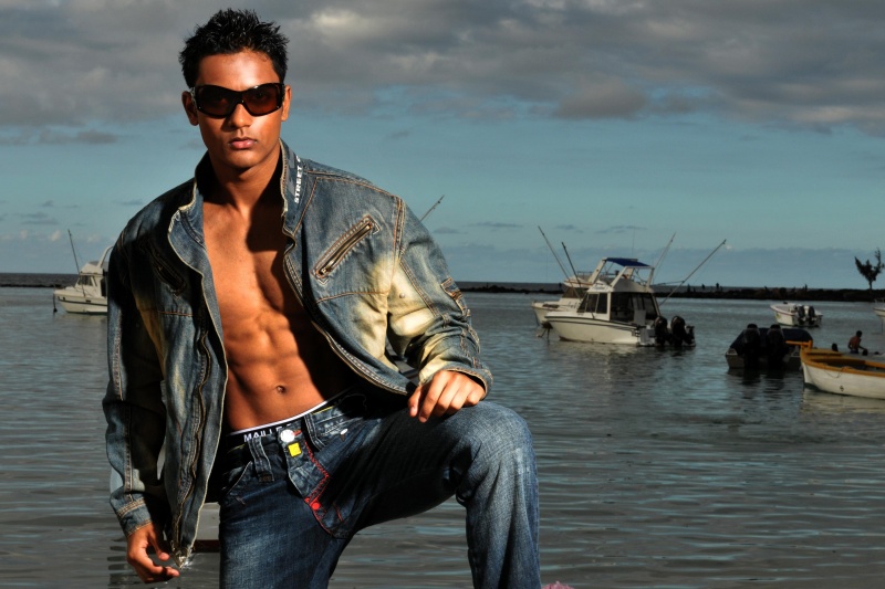 Male model photo shoot of Vimal Gobin in Mauritius (Flic en Flac)