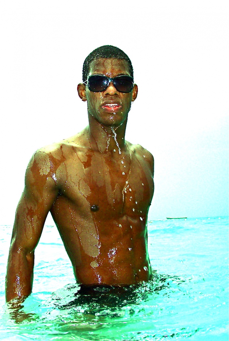 Male model photo shoot of Damian Thompson in Montego Bay, Jamaica