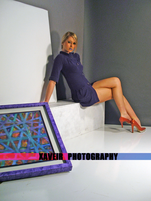 Female model photo shoot of J Bond by xaveir