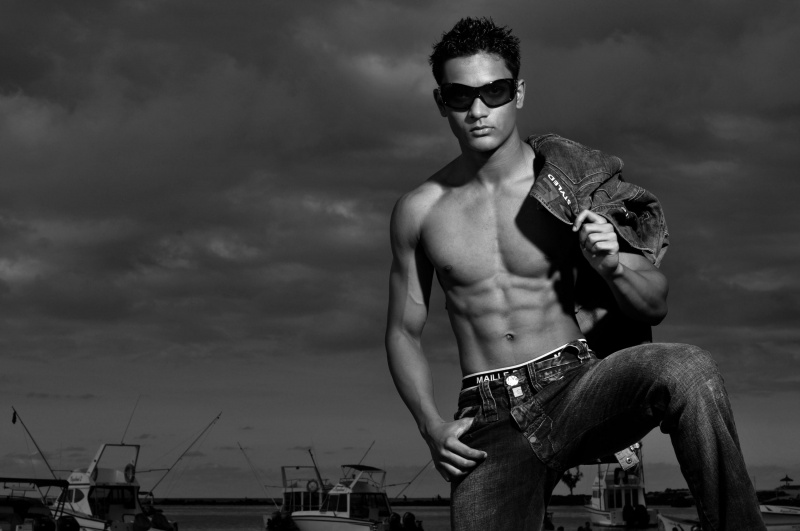 Male model photo shoot of Vimal Gobin in Mauritius (Flic en Flac)