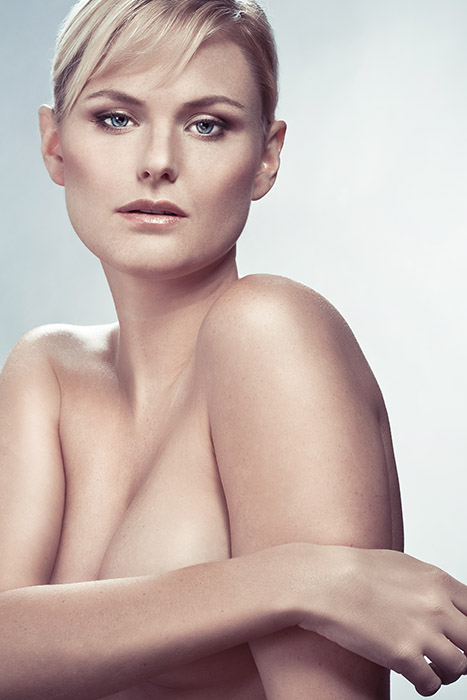 Female model photo shoot of Silke_ by Ron de Wildt in Amsterdam, makeup by 727201