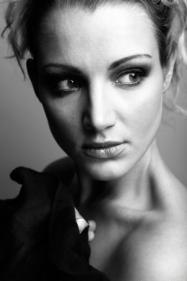 Female model photo shoot of Jovita Urbonaite by JohnnyMc in Dublin, makeup by sugarcube makeup