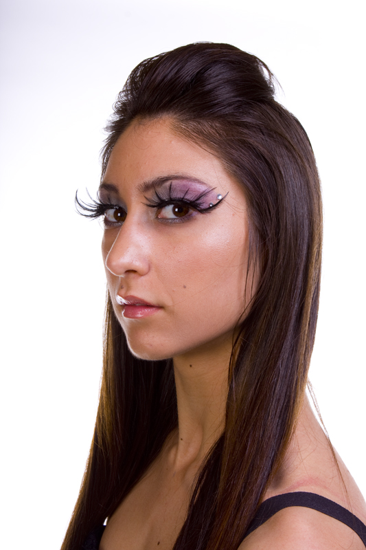Female model photo shoot of Monika Maree by Crescent Moon, makeup by Lysha-Maree