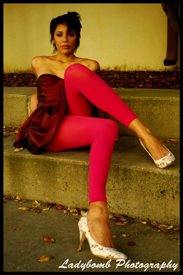 Female model photo shoot of Megan E Green by LadyBomb Photography