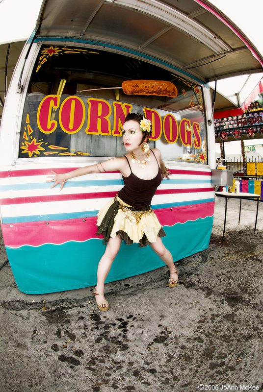 Female model photo shoot of Industrielle in Roadside carnival, Las Vegas