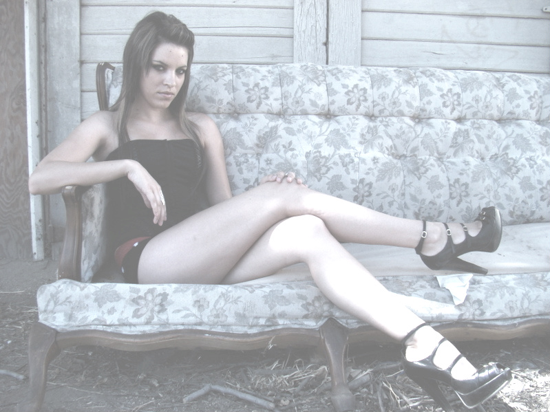 Female model photo shoot of  Abercrombie in Allyway  in down town Bakersfield