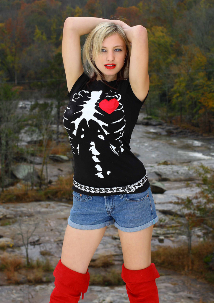Female model photo shoot of Krista Riley by nai168 in Porterdale Mill, GA
