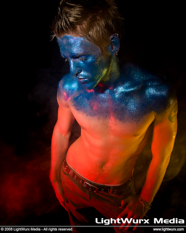 Male model photo shoot of Jerrad Layne by Peter Turner in Lightwurx Studio, makeup by LVMKPU2