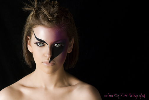 Female model photo shoot of Le Plus Beau Visage and Jamie Werner by Courtney  Miller, makeup by Le Plus Beau Visage