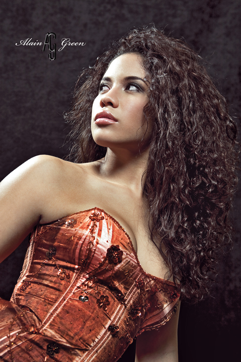 Female model photo shoot of Ruth Rios by Alain Green Photography in Miramar, FL, makeup by sharada baker